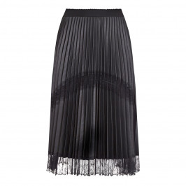 MARINA RINALDI PLEATED SKIRT WITH LACE HEM - Plus Size Collection