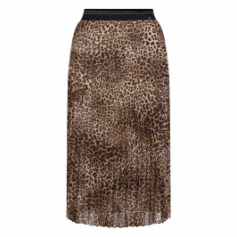 Marina Rinaldi Pleated Georgette Animal Print Skirt  - Plus Size Collection