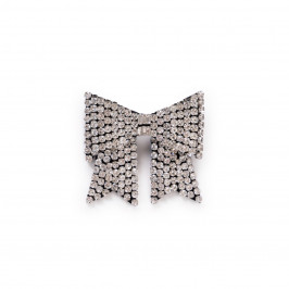 Marina Rinaldi Crystal Rhinestone Bow Brooch  - Plus Size Collection