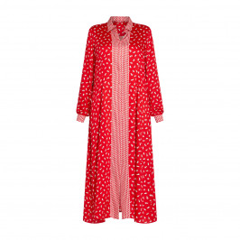 Marina Rinaldi Bunny Print Dress Red  - Plus Size Collection