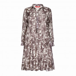 MARINA RINALDI GEORGETTE PAISLEY SHIRT DRESS - Plus Size Collection