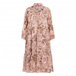 Marina Rinaldi Printed Dress Rose  - Plus Size Collection