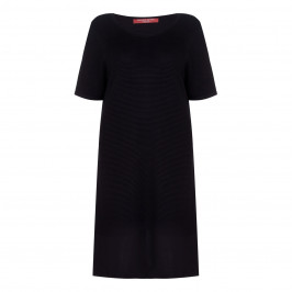 Marina Rinaldi black metallic trim Knitted Dress - Plus Size Collection