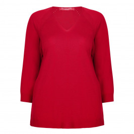 MARINA RINALDI KNITTED V-NECK TUNIC - Plus Size Collection