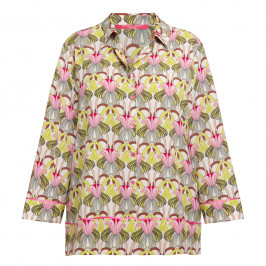 Marina Rinaldi Art Nouveau Floral Print Shirt  - Plus Size Collection