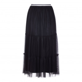 MARINA RINALDI BLACK TIERED MAXI SKIRT - Plus Size Collection