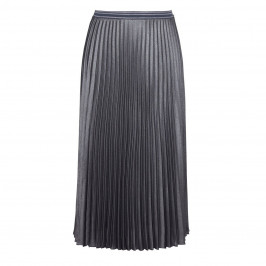 MARINA RINALDI SILVER PLEATED MAXI SKIRT - Plus Size Collection