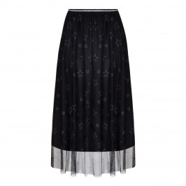 MARINA RINALDI GLITTER STAR PRINT SKIRT - Plus Size Collection