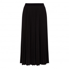 MARINA RINALDI SUNRAY PLEAT MIDI SKIRT BLACK - Plus Size Collection