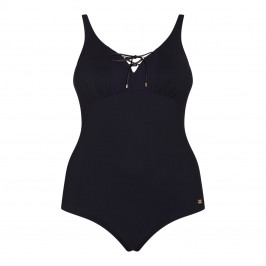 Marina Rinaldi black swimsuit with lace-up bust - Plus Size Collection