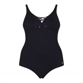 Marina Rinaldi black swimsuit with lace-up bust - Plus Size Collection
