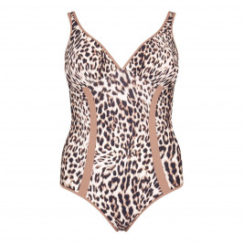 MARINA RINALDI LEOPARD PRINT ONE PIECE BATHING SUIT - Plus Size Collection