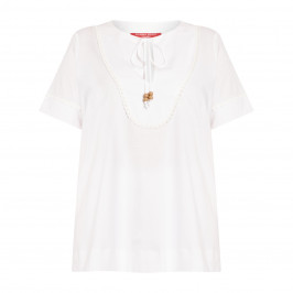 Marina Rinaldi Pure Cotton Top White - Plus Size Collection