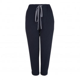MARINA RINALDI PINSTRIPE PULL ON TROUSER - Plus Size Collection