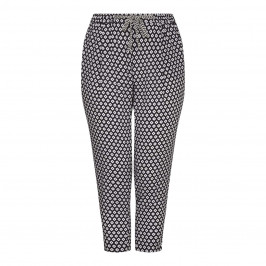 Marina Rinaldi ethnic print pull-on TROUSERS - Plus Size Collection