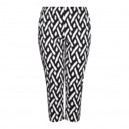 Marina Rinaldi black cotton stretch TROUSERS - Plus Size Collection