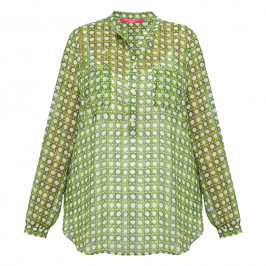 Marina Rinaldi Printed Tunic Green  - Plus Size Collection