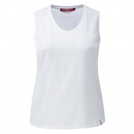 MARINA RINALDI white cotton jersey VEST - Plus Size Collection