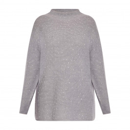 Marina Rinaldi Wool Blend Sweater Grey - Plus Size Collection