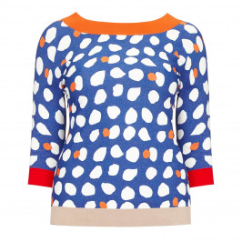 MARINA RINALDI PRINTED SWEATER - Plus Size Collection