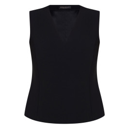 Marina Rinaldi Triacetate Cady Top Black Optional Sleeve - Plus Size Collection