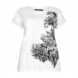 Marina Rinaldi white floral print TOP - Plus Size Collection