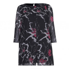 Marina Rinaldi foral print chiffon tunic - Plus Size Collection