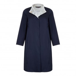 MARINA RINALDI navy rainCOAT