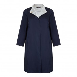 MARINA RINALDI navy rainCOAT