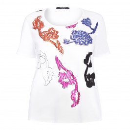 Marina Rinaldi floral sequin T SHIRT - Plus Size Collection