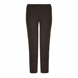 Marina Rinaldi grey narrow leg linen trousers - Plus Size Collection