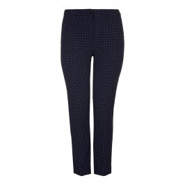 MARINA RINALDI Polka Dot slim leg TROUSERS - Plus Size Collection