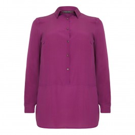Marina Rinaldi magenta silk crepe de chine tunic - Plus Size Collection