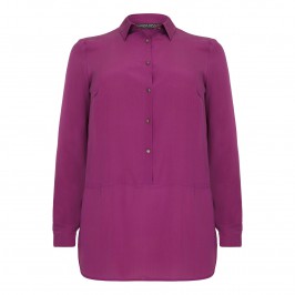 Marina Rinaldi magenta silk crepe de chine tunic - Plus Size Collection