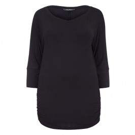 MARINA RINALDI BLACK JERSEY TUNIC - Plus Size Collection