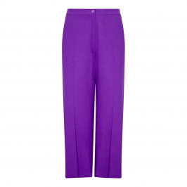MARINA RINALDI WIDE LEG VIRGIN WOOL TROUSER  - Plus Size Collection
