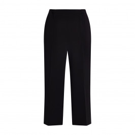 Marina Rinaldi Cropped Triacetate Trousers Black - Plus Size Collection