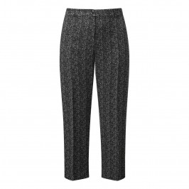 Marina Rinaldi tailored monochrome jacquard trousers - Plus Size Collection