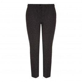 Marina Rinaldi black and white pinstripe linen TROUSERS - Plus Size Collection