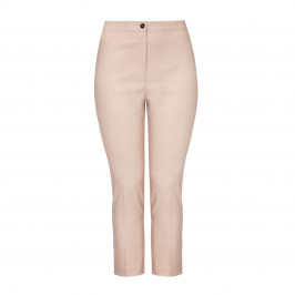 MARINA RINALDI VIRGIN WOOL AND SILK BLEND TROUSER BEIGE - Plus Size Collection