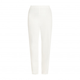 Marina Rinaldi Pull on Triacetate Trouser White - Plus Size Collection