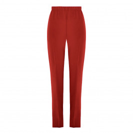 MARINA RINALDI FRONT CREASE PULL-ON TROUSER RUST - Plus Size Collection