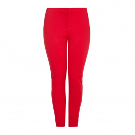 Marina Rinaldi red narrow leg jersey crepe TROUSERS - Plus Size Collection