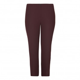 Marina Rinaldi Bordeaux Suiting Trousers - Plus Size Collection