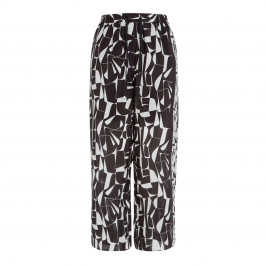 MARINA RINALDI PRINTED, PURE SILK PALAZZO TROUSER - Plus Size Collection