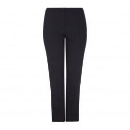 MARINA RINALDI BLACK NARROW LEG WOOL TROUSER - Plus Size Collection