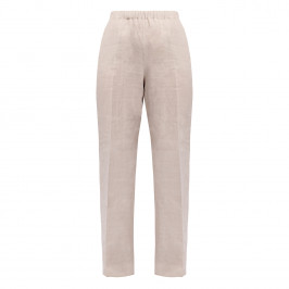 Marina Rinaldi Flax Linen Trousers Sand  - Plus Size Collection