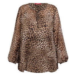 Marina Rinaldi Georgette Animal Print Tunic  - Plus Size Collection