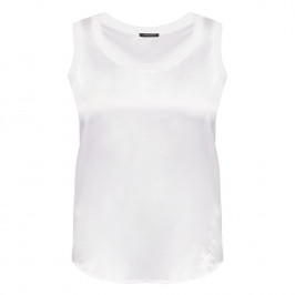 Marina Rinaldi Satin Front Vest Ivory  - Plus Size Collection