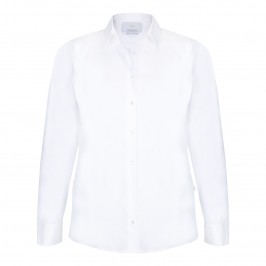 MARINA RINALDI white textured SHIRT - Plus Size Collection